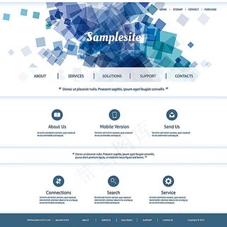 简洁时尚网页界面