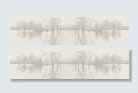 树林 灰棕色banner  树林 灰棕色banner