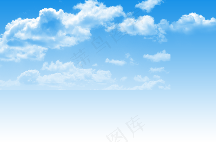 蓝蓝天空白云元素(7087X10630(DPI:300))psd模版下载