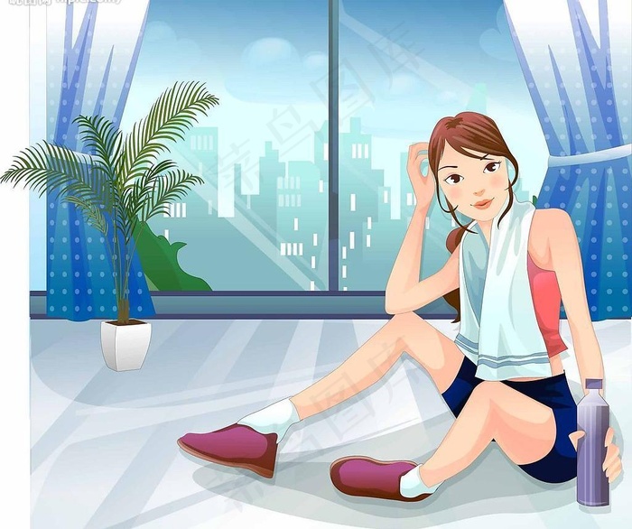 运动美女图片
