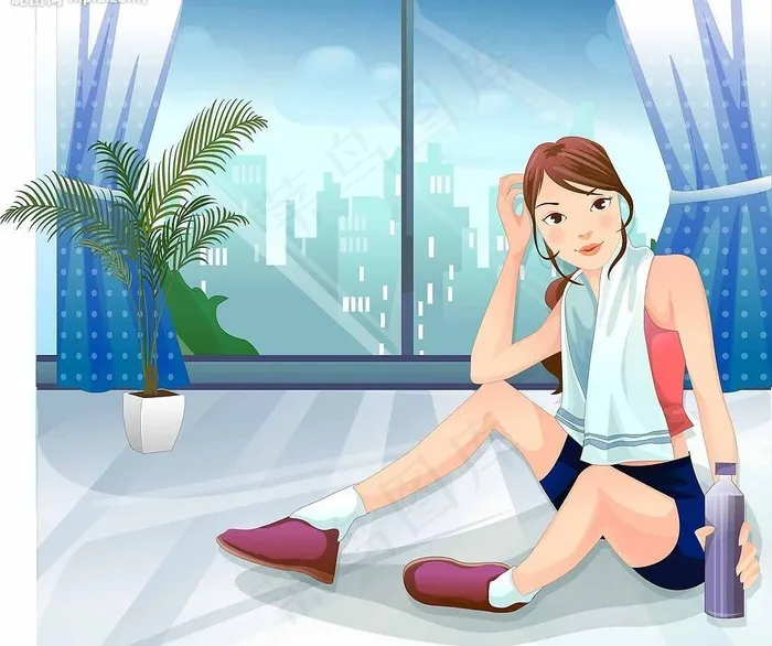 运动美女图片
