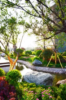 社区景观园林绿化高清图片