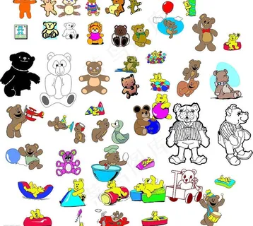 82个可爱抱熊 大熊猫世界 卡通熊...