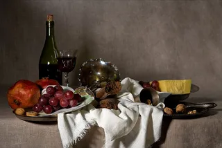 数码静物油画图片