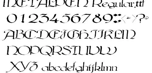 METALPEN 英文字体下载