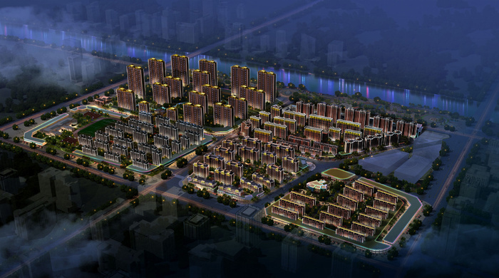建筑场景亮化图片