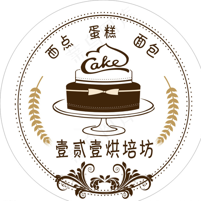 蛋糕烘焙吸塑灯箱图片cdr矢量模版下载