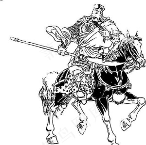 大刀 关胜 水浒108将 矢量AI