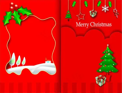 圣诞节贺卡设计矢量素材 圣诞节贺卡设计矢量素材