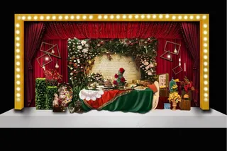 森系婚礼效果图 甜品区