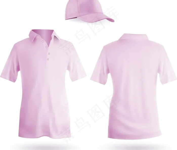 男士t恤和帽子图片eps,ai矢量模版下载