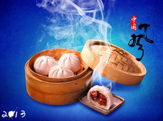 中国风包子海报