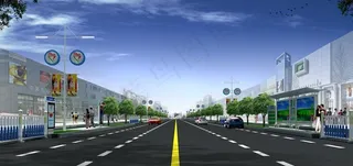 城市干道改造效果图图片