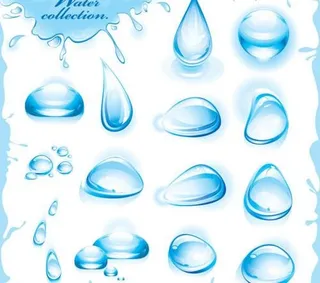 精美水滴矢量素材
