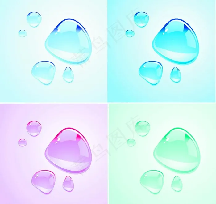 水滴图片psd模版下载