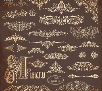 欧式古典花纹花边图片