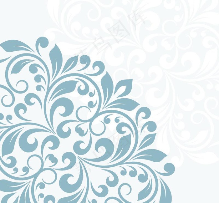 欧式花纹背景图片