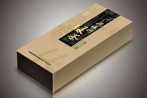 流溪河绿茶包装盒（效果图）图片