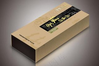 流溪河绿茶包装盒（效果图）图片