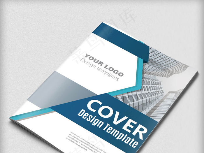 蓝色通用企业宣传画册设计