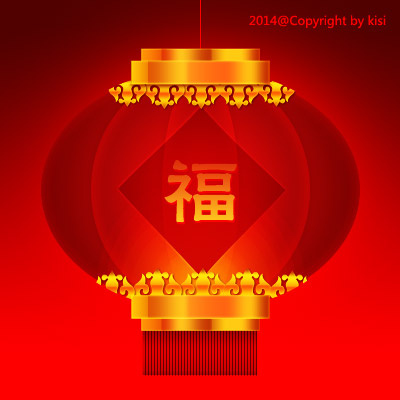 中国传统元素素材灯笼psd模版下载