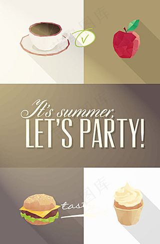 咖啡水果背景图片