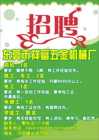 企业招聘海报CDR格式