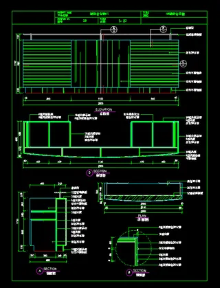 接待台施工图素材下载