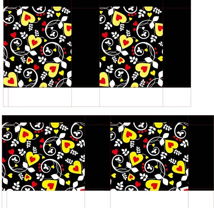 创意爱心礼袋图片ai矢量模版下载