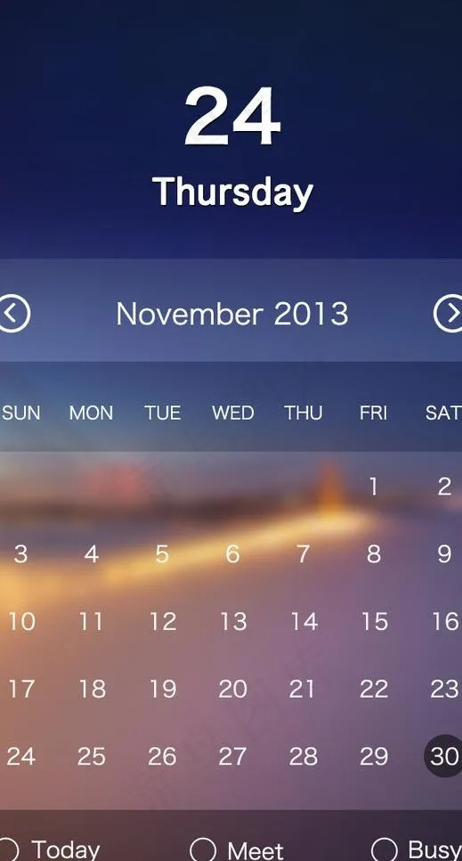 app 日历 客户端图片psd模版下载