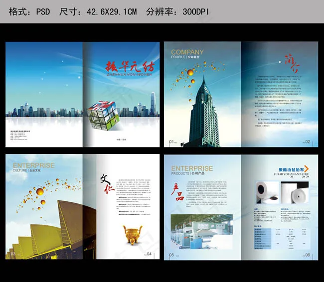 IT科技画册设计矢量素材cdr矢量模版下载