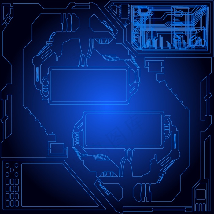 蓝星空色几何星空不规则背景海报素材...