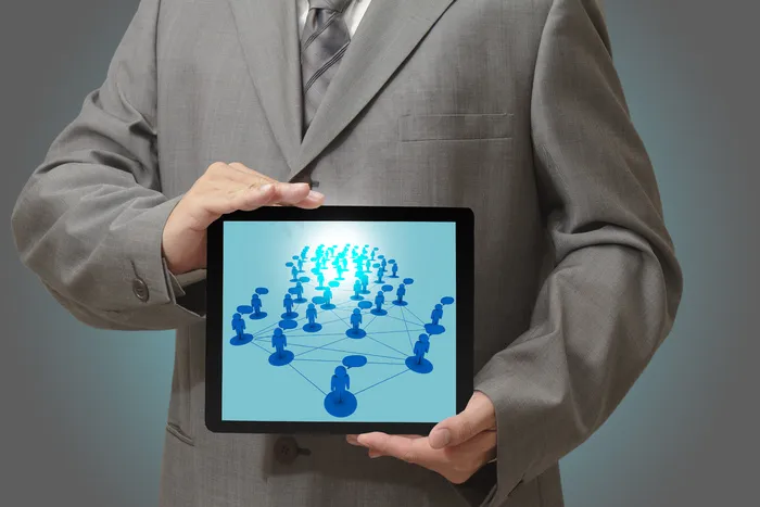 商人显示成功的业务