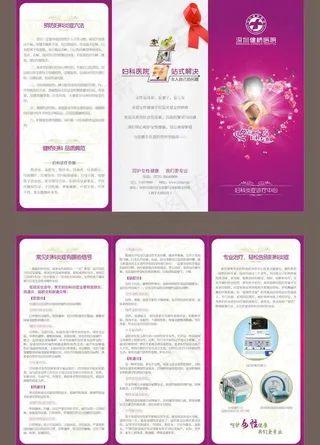 妇科炎症三折页图片