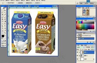 牛奶包装素材 （只是被抠出来）图片