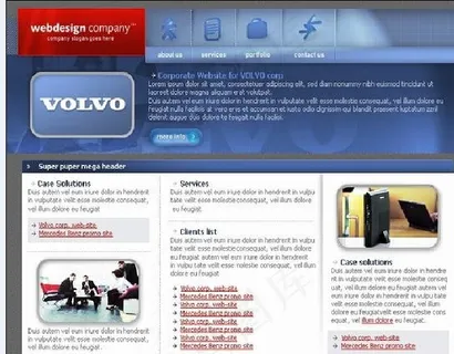 大气企业网页模板