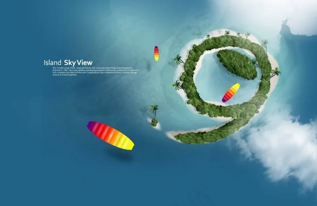 鸟瞰图psd模版下载