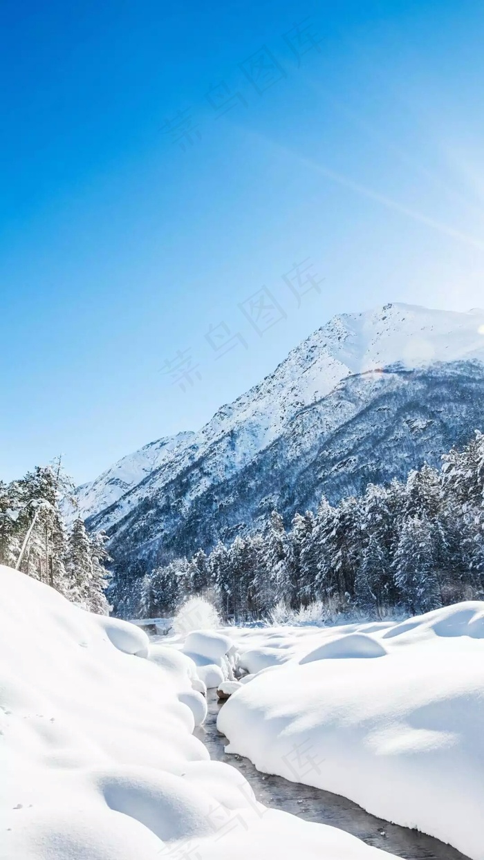 雪山雪地高清摄影图片