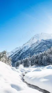 雪山雪地高清摄影图片 雪山雪地高清摄影图片