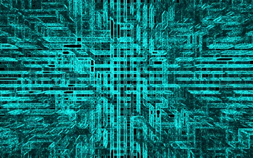 用滤镜制作的电路板背景图