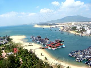 俯瞰三亚海峡图片