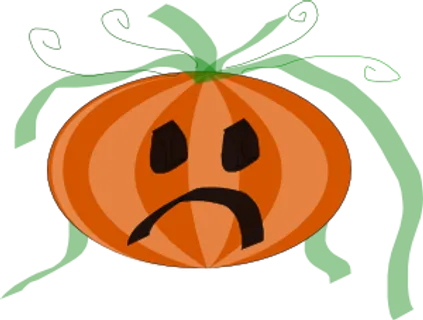 悲伤的南瓜夹装饰艺术