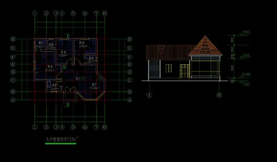 度假村cad设计方案