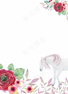 创意森系北欧动物装饰画背景免扣素材