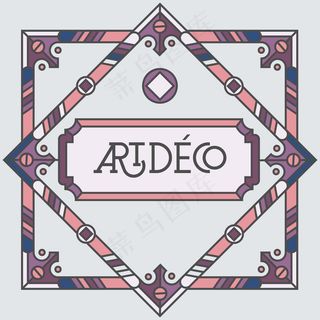 复古的装饰框装饰艺术风格