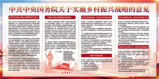 大气聚焦*一号文件宣传展板