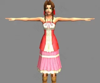 王国之心II 主角模型-Aerit...