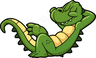 手绘鳄鱼PNG图片大全