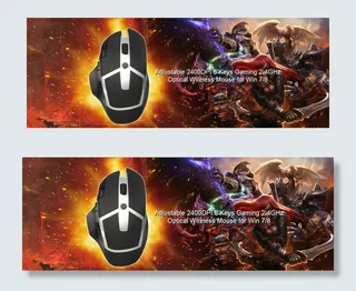 淘宝海报无线游戏鼠标PSD素材