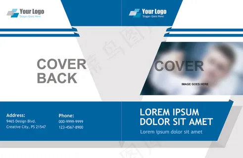 欧美英文商业版式画册PSD模